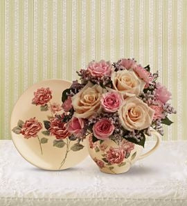 Victorian Teacup Bouquet