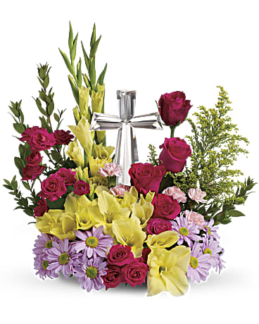 Top Florist's Crystal Cross Bouquet