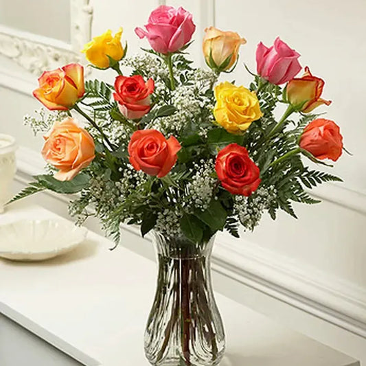 Dozen Mixed Roses